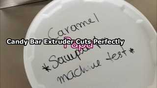 Papa popular P308 caramel candy bar extruder with ultrasonic cutter for sales