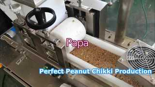 Papa Small P320 Peanut Chikki Product Line testing video