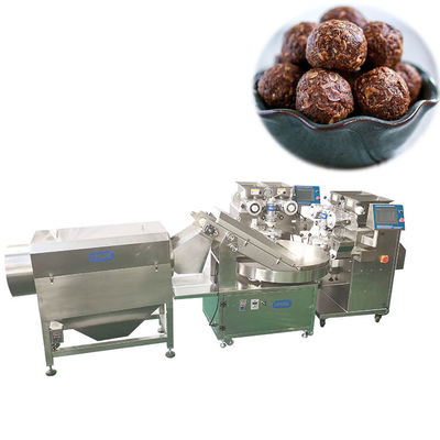 Swedish Chocolate Truffle Making Machine Chokladbollar Automatic Encrusting Machine