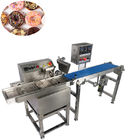 Coconut Bar Chocolate Coating Machine / Chocolate Enrober Machine For Cakes