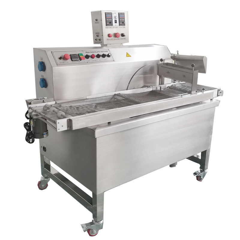 60kg Chocolate Enrobing Coating Line With Small Footprint Size