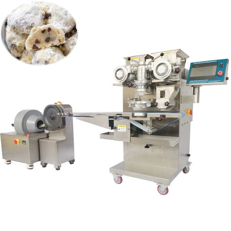 Snowball Cakes /Chocolate Chip Snowball Cookies rolling machine/Banh Bao Chi making machine