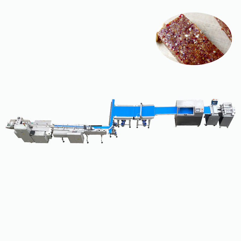 Full automatic high output fruit bar date bar machine with packing machine