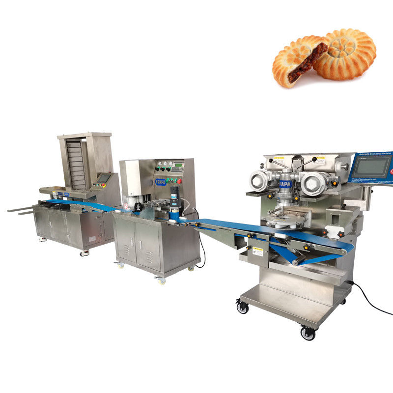 Fully Automatic Filling Cookies Maamoul Mooncake Making Encrusting Machine