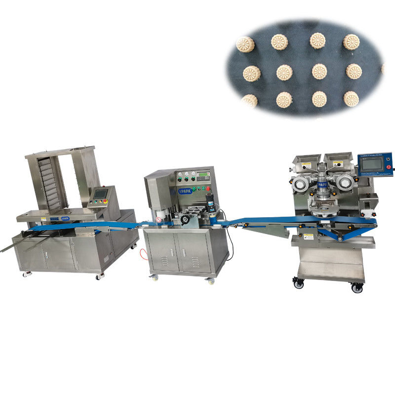 Date Cookies Production Line Automatic Multi-Functional Stuffed Moon Cakes Filled Maamoul Cookies Encrusting Machine