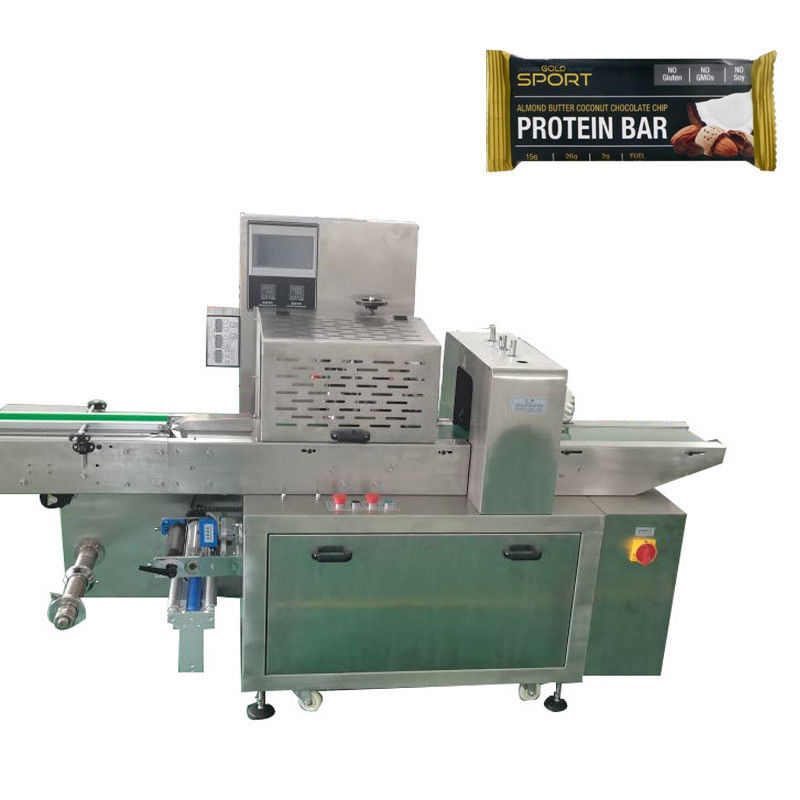 Flow wrapping machine for chocolate protein bar fully automatic ...