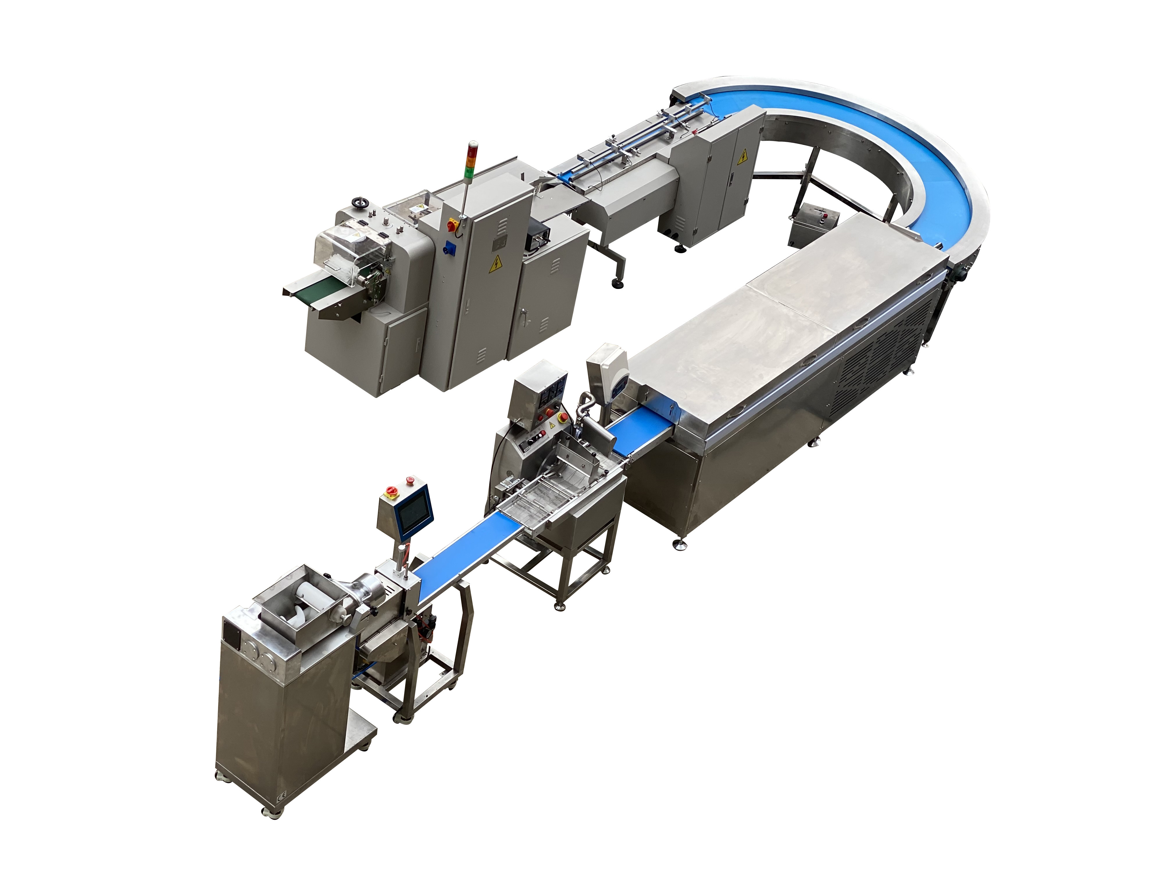 Fully automatic chocolate bar making machine extruder